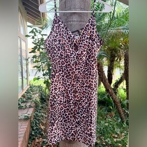 Leopard Print Button-Down Dress